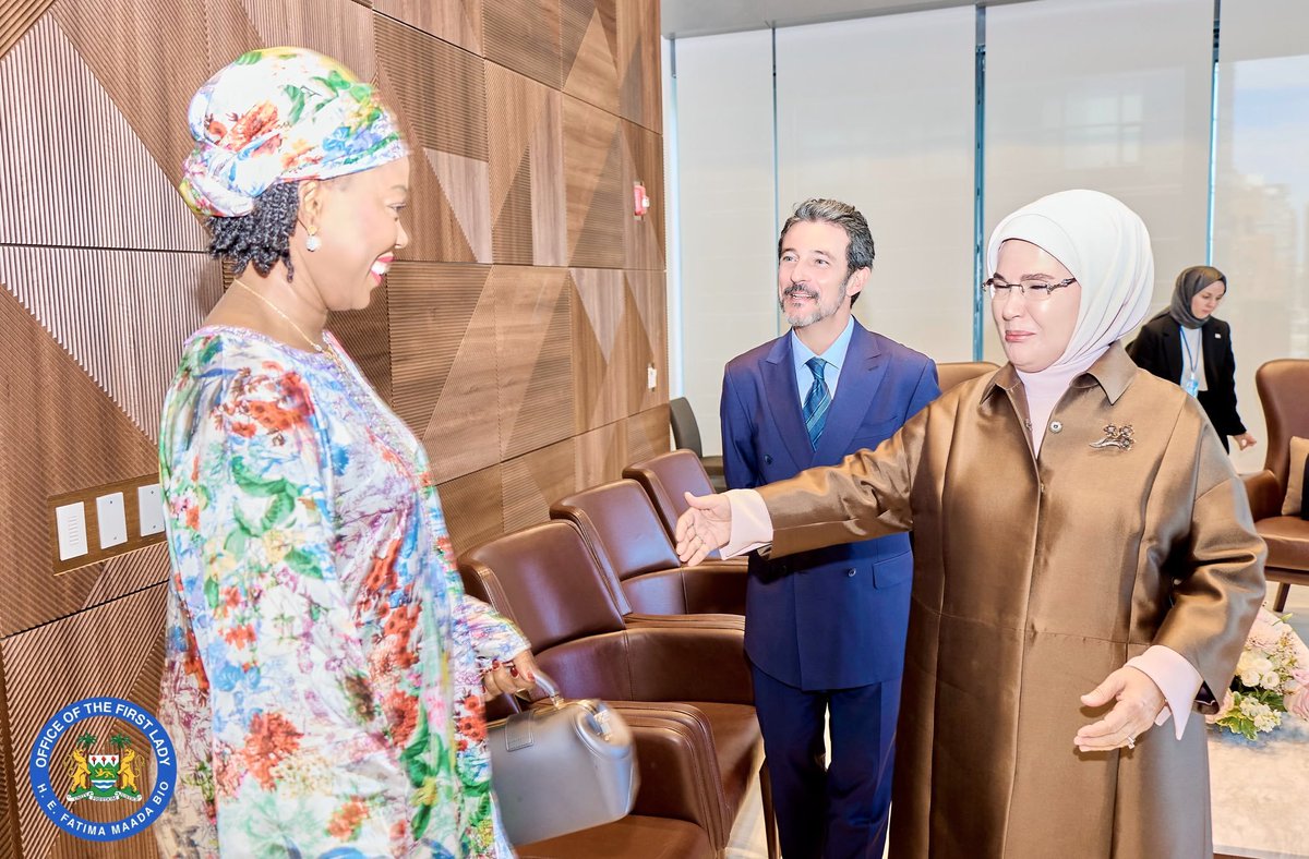 FirstLadyBio's tweet photo. I had a very productive and meaningful meeting with my dear mother, Her Excellency Emine Erdoğan, First Lady of the Republic of Türkiye, where we discussed the timeline and progress of our important hospital project in Bo, Sierra Leone.

This 150-bed pediatric hospital, being built in partnership with TİKA, is a significant investment in the health and future of Sierra Leone’s children. For me, this project is deeply personal because it speaks directly to my commitment to ensuring that no child in Sierra Leone is denied quality healthcare simply because of where they are born.

The hospital will serve children and families in Bo and communities across the Southern Region, while strengthening Sierra Leone’s capacity to provide specialized pediatric care closer to home. It is a project that represents hope, dignity and a better future for our children.

I am profoundly grateful to my dear mother, Her Excellency Emine Erdoğan, and to the Government and people of Türkiye for their love, friendship and continued support to Sierra Leone. The partnership between our two nations is a beautiful example of how international friendship can translate into tangible opportunities and better lives for our people.

For Sierra Leone, this is more than a hospital. It is an investment in our children, an investment in our families, and an investment in the future of our nation.

With love and commitment to the people of Sierra Leone.

FMB