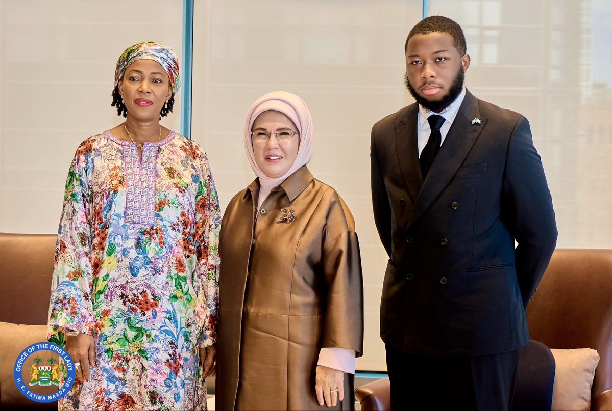 FirstLadyBio's tweet photo. I had a very productive and meaningful meeting with my dear mother, Her Excellency Emine Erdoğan, First Lady of the Republic of Türkiye, where we discussed the timeline and progress of our important hospital project in Bo, Sierra Leone.

This 150-bed pediatric hospital, being built in partnership with TİKA, is a significant investment in the health and future of Sierra Leone’s children. For me, this project is deeply personal because it speaks directly to my commitment to ensuring that no child in Sierra Leone is denied quality healthcare simply because of where they are born.

The hospital will serve children and families in Bo and communities across the Southern Region, while strengthening Sierra Leone’s capacity to provide specialized pediatric care closer to home. It is a project that represents hope, dignity and a better future for our children.

I am profoundly grateful to my dear mother, Her Excellency Emine Erdoğan, and to the Government and people of Türkiye for their love, friendship and continued support to Sierra Leone. The partnership between our two nations is a beautiful example of how international friendship can translate into tangible opportunities and better lives for our people.

For Sierra Leone, this is more than a hospital. It is an investment in our children, an investment in our families, and an investment in the future of our nation.

With love and commitment to the people of Sierra Leone.

FMB