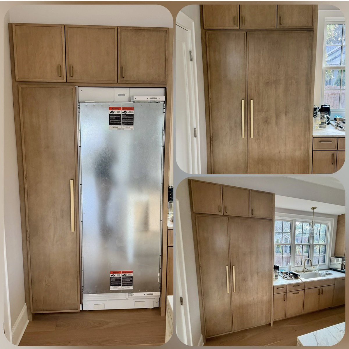 CharlotteCabin2's tweet photo. Coming up…

DIY video teaching how to install refrigerator front panel.

A simple panel makes a BIG difference! 

Before ➡️ After: installing a matching front panel on the refrigerator for a clean, seamless, built-in look.

Stay tuned https://t.co/UejWV67BfR
