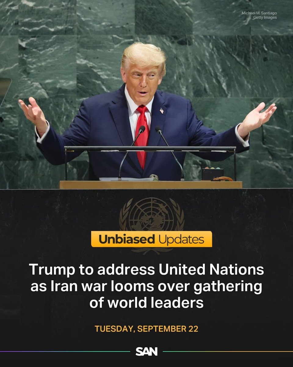 Trump speaks during the United Nations General Assembly at the United Nations headquarters on September 23, 2025.