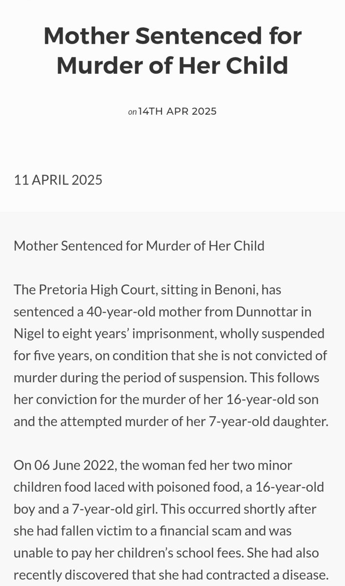 HSHRAW's tweet photo. Suspended sentence for murder because the perpetrator is a woman. 💔💔💔💔💔💔

Guys, I'm scared. https://t.co/GPfwWrhFxE