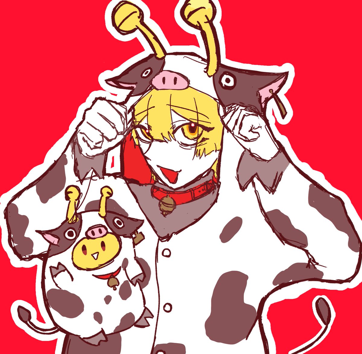urushiuu's tweet photo. 牛さん！🐮💰 https://t.co/PyUHuopCpu
