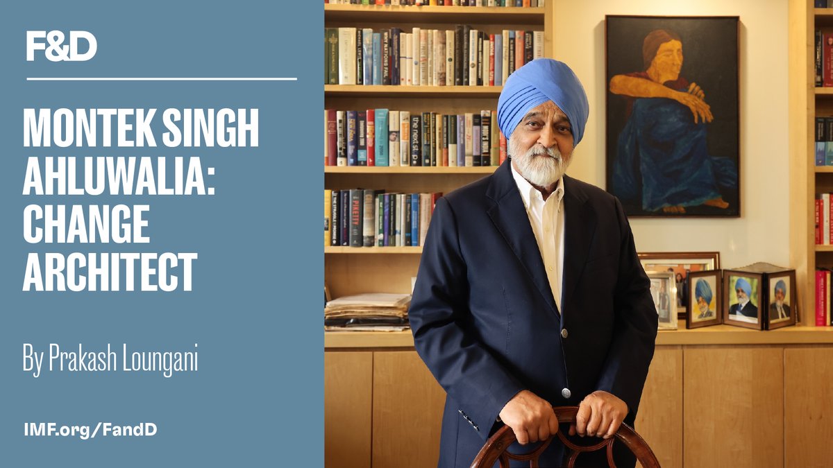 IMFNews's tweet photo. India’s economic transformation was shaped by a reserved reformer who helped turn a balance-of-payments crisis into an opportunity for change. Prakash Loungani profiles Montek Singh Ahluwalia in F&amp;D magazine. https://t.co/lkgZ4NewdR https://t.co/nNvNrUw6ej