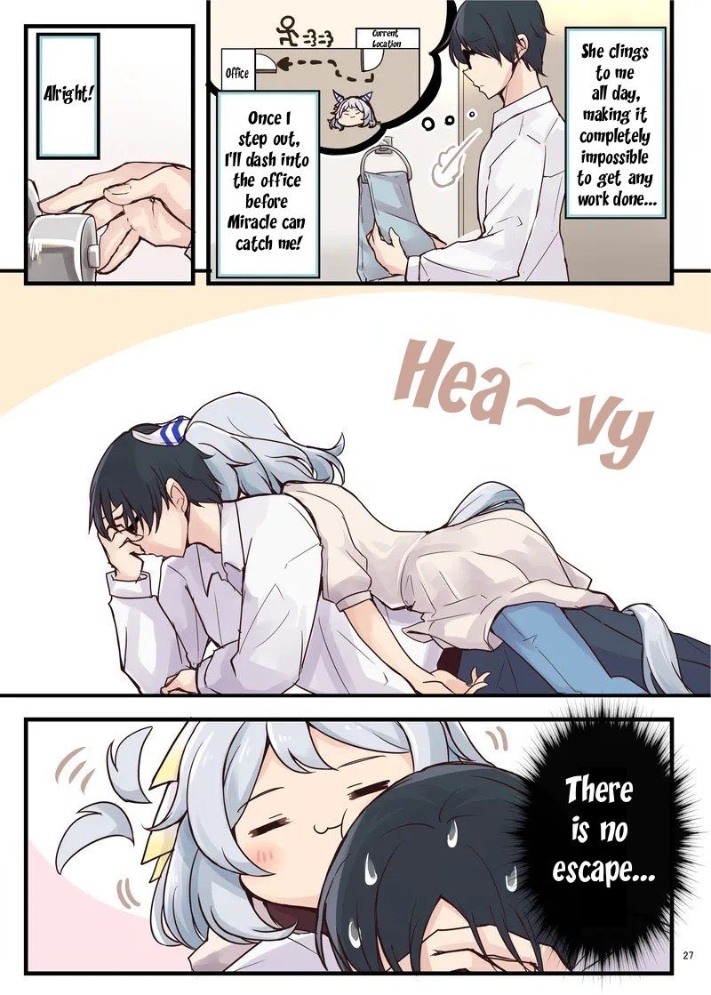RyuGun317's tweet photo. Uma Yome Vol. 6 

“Hishi Miracle and trainer daily life”

Art by: @/soramuko 

#Umatranslations #Umamusume https://t.co/C8l6f9MVj0