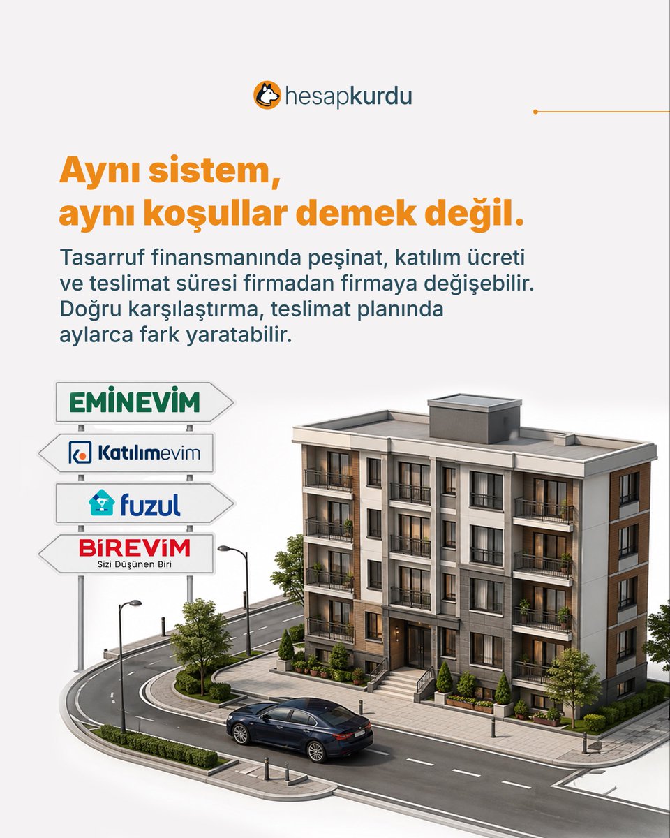 Hesapkurducom's tweet photo. Tasarruf finansmanında sistem benzer olabilir, detaylar sonucu değiştirebilir. 🏠🚗

Peşinat, katılım ücreti ve teslimat süresini yan yana koymadan karar verme. Birkaç farklı seçeneği karşılaştırmak, hem maliyette hem de teslimat planında önemli fark yaratabilir.

#TasarrufFinansmanı #BütçeYönetimi #FinansalOkuryazarlık #Hesapkurdu