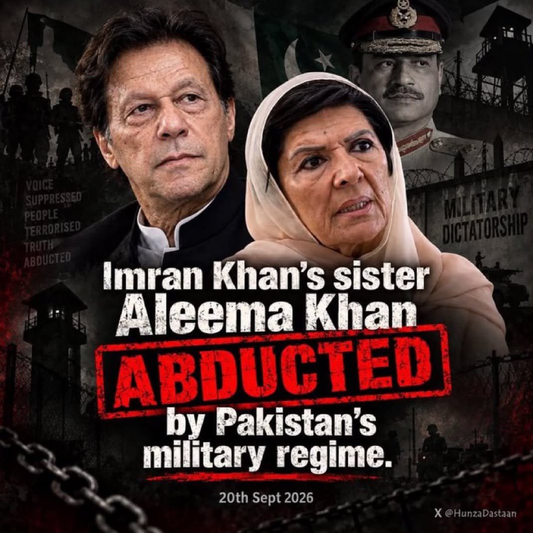 PTIWPOFFICIAL's tweet photo. عمران خان کی بہنوں اور تحریک انصاف کے رہنماؤں کو پنجاب بھر میں گرفتار کرنے والی مریم نواز کی حکومت ہے، مگر اسے یہ سب کرنے کی شہہ دینے والے وہی طاقتور حلقے ہیں، جنہیں قوم نے اپنے پیٹ کاٹ کر بندوق دی تھی، آج وہی بندوق اپنے ہی لوگوں پر تان دی گئی ہے۔
#ستمبر27_مارچ_ہو_کر_رہے_گا https://t.co/qaB1AMqPxG