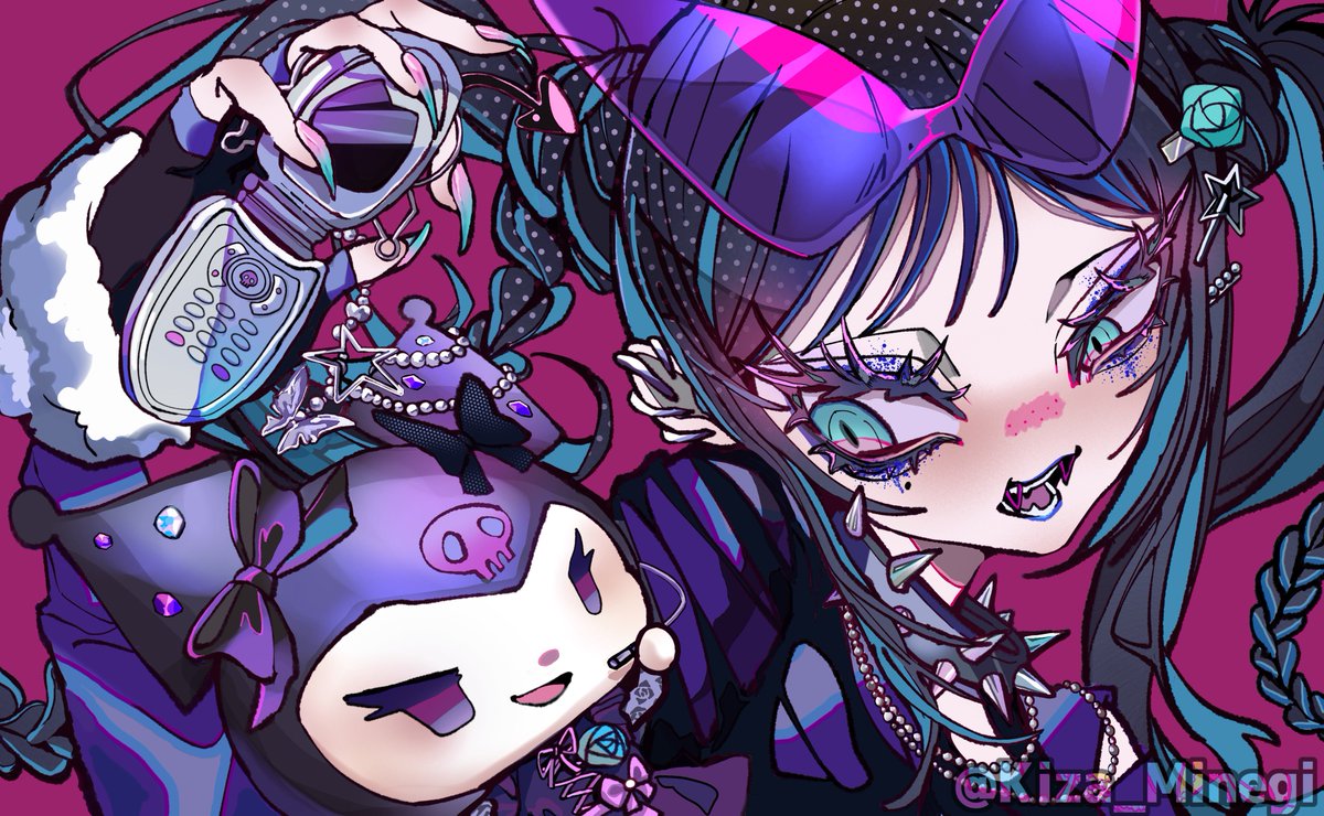 Kiza_Minegi's tweet photo. #Adoart 💜🖤 https://t.co/vMLuUgCYvV