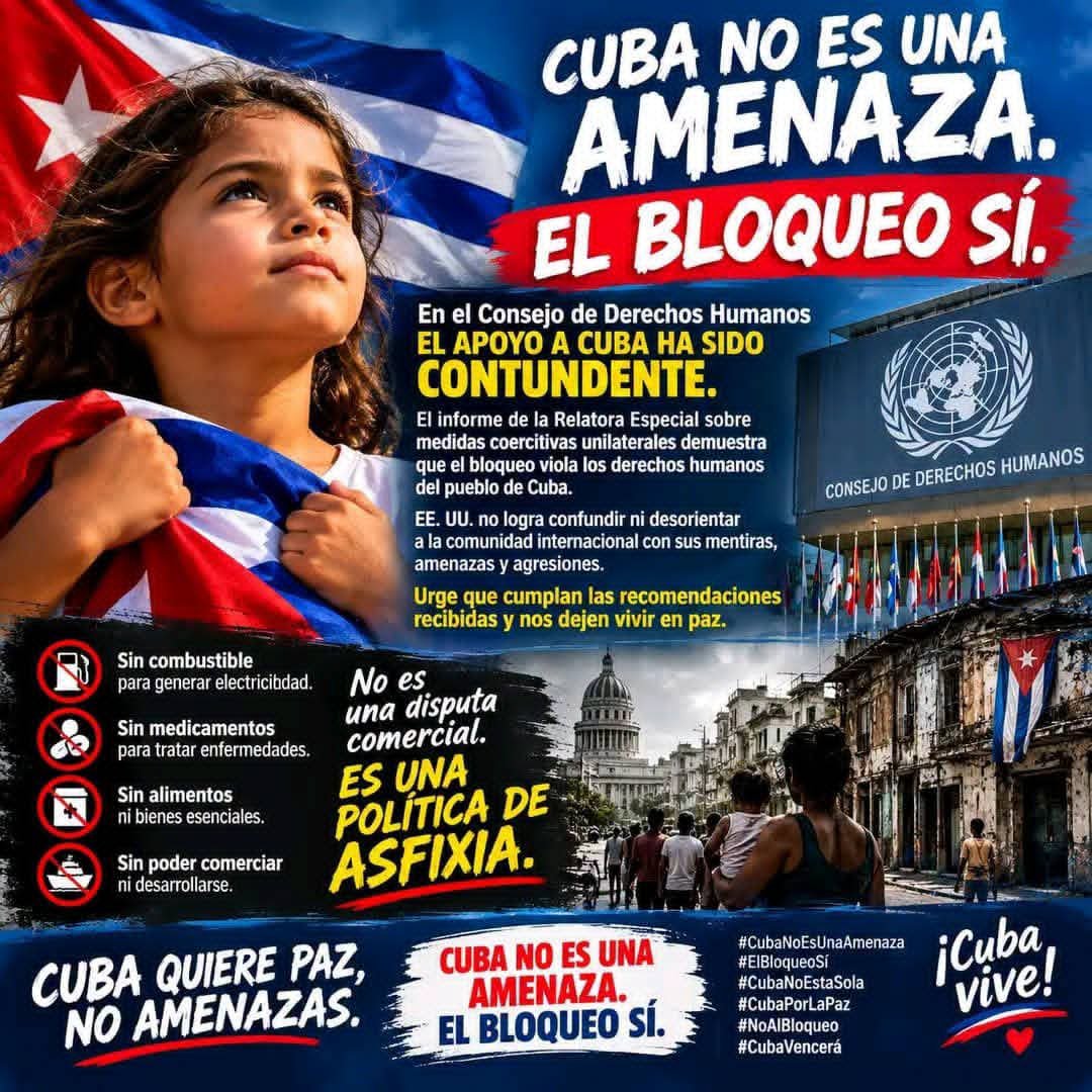 DrRobertoMOjeda's tweet photo. En la Cumbre de los BRICS, en el Consejo de Derechos Humanos de la ONU, en los festivales de partidos hermanos, en actividades públicas en todos los continentes se ha reiterado este mes que #CubaNoEsUnaAmenaza, el bloqueo sí. ¡Gracias por la solidaridad! #CubaNoEstáSola https://t.co/mfQSsU7w88