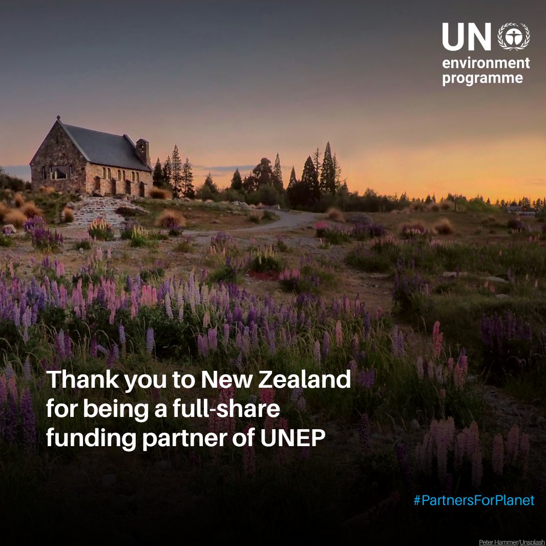 UNEP_AsiaPac's tweet photo. Thank you to New Zealand for its 2026 full-share contribution to UNEP’s Environment Fund! From protecting biodiversity to advancing ocean and climate action, New Zealand continues to lead efforts toward a healthier planet for all. #ForPeopleForPlanet
@NZUN @MFATNZ https://t.co/f2dXk462FC