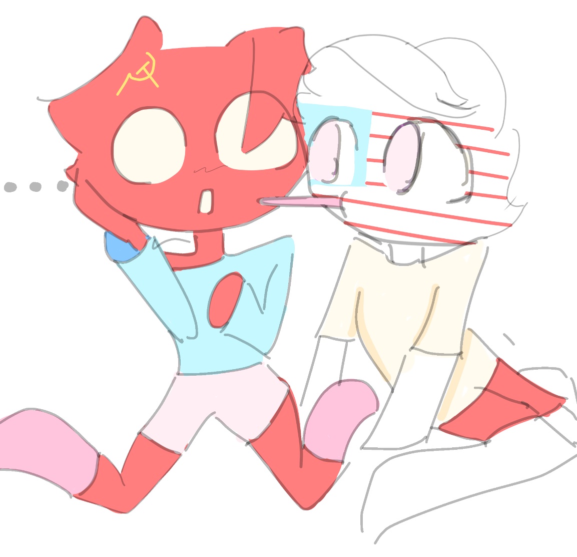legendary_ipad's tweet photo. I FORGOT HIS COAT OF ARMS/ thing
First time posting and drawing sovame, I’m lowk scared. One of my fav rusame ships✨❤️
#sovame #amesov #rusame #soviet #ussr #america #countryhumans #countryhumansussr #countryhumansamerica #art #artmootsㅤ
DON’T FLAME ME🥹🫢 https://t.co/H2WZtEhs9G
