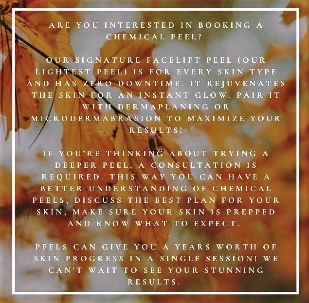 QBDS's tweet photo. Happy first day of Autumn and Hello to Chemical Peel Season. Show your skin some love. Schedule an appointment at https://t.co/wjXPHIEtzO #Spa #ChemicalPeel #Skincare #Quintanas #QBDS #Clehts https://t.co/Yrgvu8q4Nq