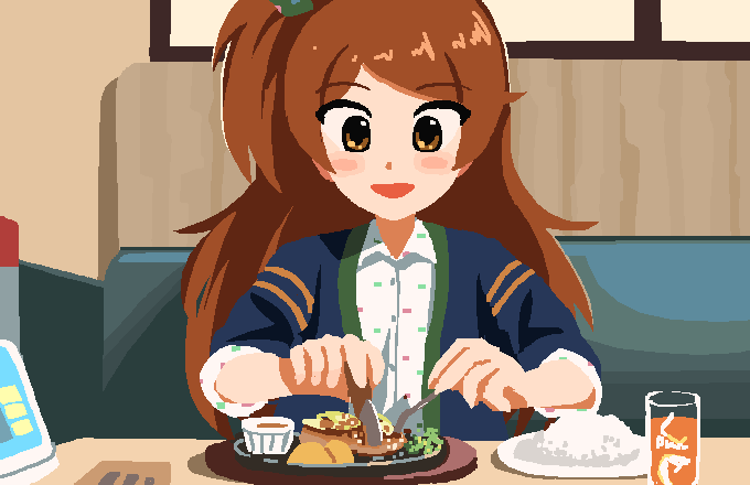 pxllb's tweet photo. 大神環さんとハンバーグ https://t.co/TYFstF42WH