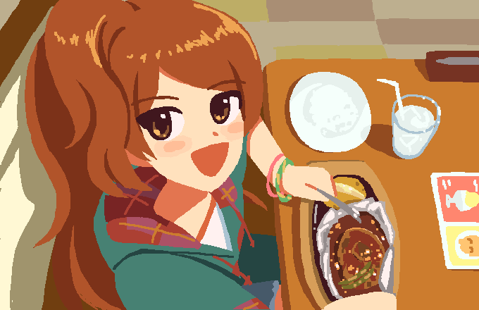 pxllb's tweet photo. 大神環さんとハンバーグ https://t.co/TYFstF42WH