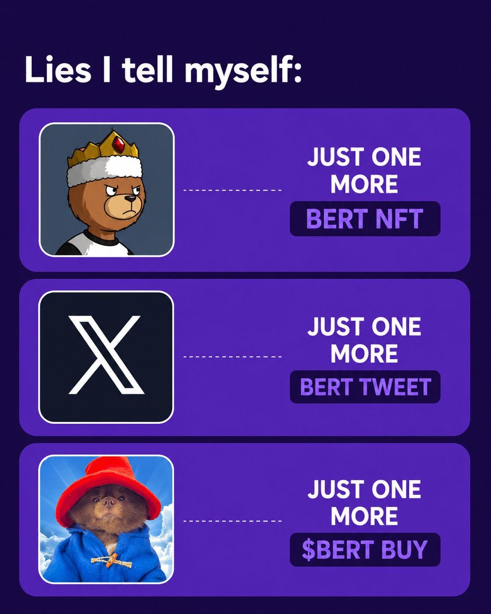fabu9922's tweet photo. A lot of people only notice a meme when the chart starts moving.

But the real work happens before the attention.

$BERT has spent a long time building its community, ecosystem and identity while the market looked elsewhere.

Now the momentum is back. Let’s see where it goes. https://t.co/nAmABaj29l