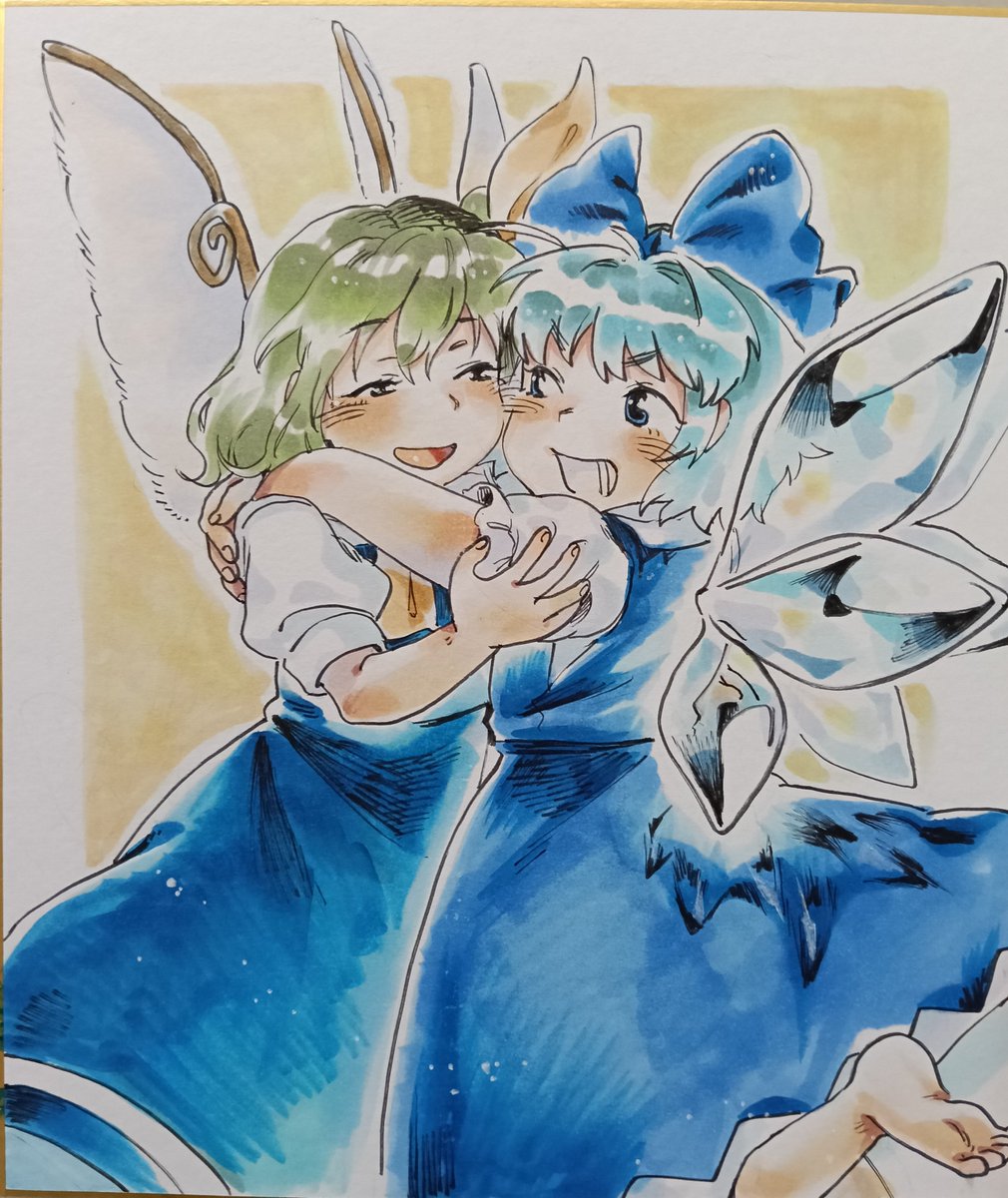 kokechankokko's tweet photo. 明日はチルノの小色紙3枚+大チル中色紙だけ置いておきます🧊ﾋｯｿﾘ

#チルノ祭 https://t.co/uMFVJlle9E