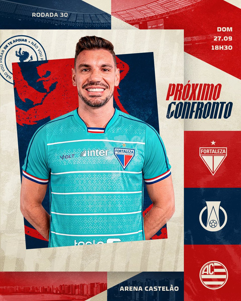 FortalezaEC's tweet photo. VAMOS JUNTOS! 👊🦁

Nosso próximo compromisso será domingo, diante do Athletic, na Arena Castelão, válido pela 30ª rodada do Brasileirão B.

📅 27/09
⌚ 18h30

✅ Faça seu check-in: https://t.co/mT0yBK1isE
🎟️ Garanta seu ingresso: https://t.co/kGN7Fksjeu

#FortalezaEC #BrasileirãoB