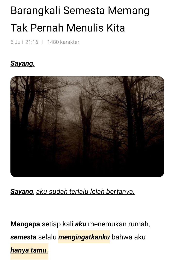 adzephinez7's tweet photo. when you succeed in making the writer feel hurt. selamanya namamu abadi di karya karya nya.. https://t.co/NavbskzfZK