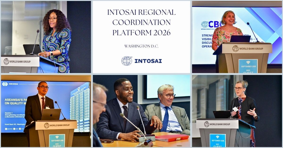INTOSAIJournal's tweet photo. The INTOSAI Regional Coordination Platform is convening in Washington D.C. this week to  strengthen coordination and collaboration between INTOSAI’s regional and global structures, with a focus on capacity development. https://t.co/YrzDUjKKhG