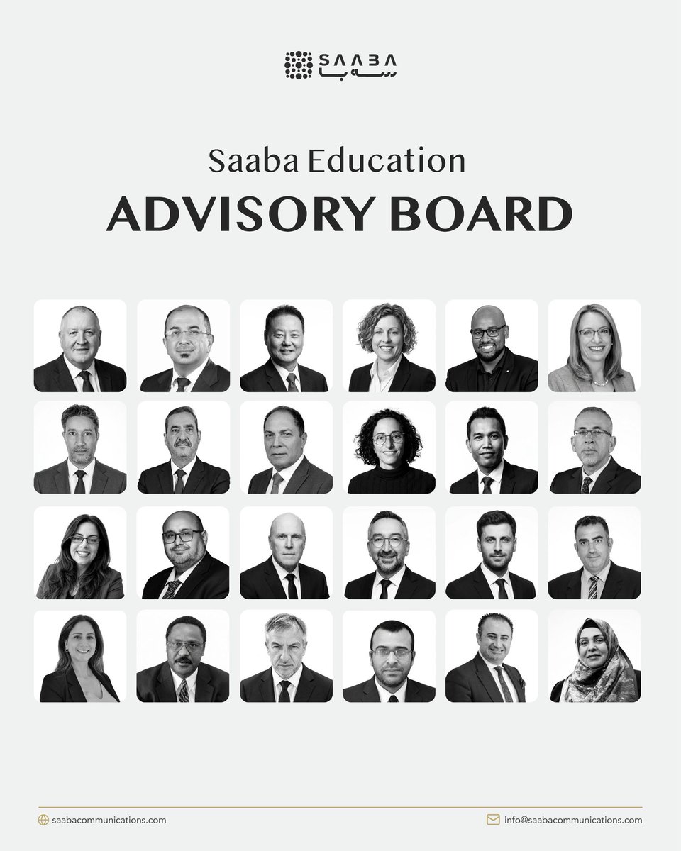 SaabaComms's tweet photo. Saaba’s Education Advisory Board brings together senior academics and education leaders who advise governments, policymakers, and institutions on curriculum development, teacher education, higher education policy, inclusive education, language learning, STEM, and the use of artificial intelligence in education.

Details: https://t.co/Di6MZaPs0W