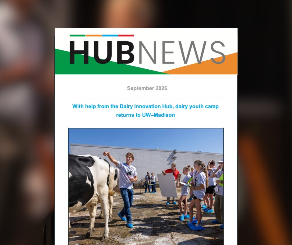 dairy_hub's tweet photo. The Hub newsletter is here! 

Our fall addition gives readers a glimpse into our summer advisory council meeting, upcoming Summit details, and exciting research updates. 

Start reading now at https://t.co/2MpzYY5sSR https://t.co/W6YGre6McV