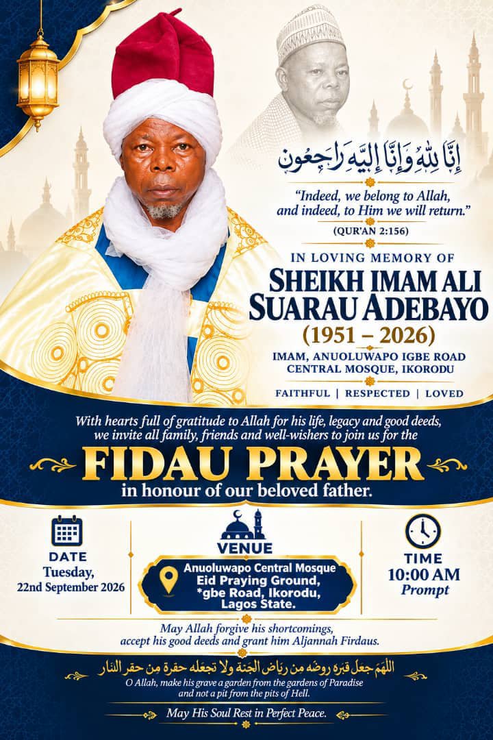 adlasco's tweet photo. @IdrisAOni1 @contentmints 
Today is the fidau prayer for this our father... 

At 01:01 pm fidau is yet to start 
WHY??? 
Because today is also the day the new imam turbaning was schedule to...

WHAT HAPPENED TO HUMANITY 😭😭😭 https://t.co/icthQG11AF