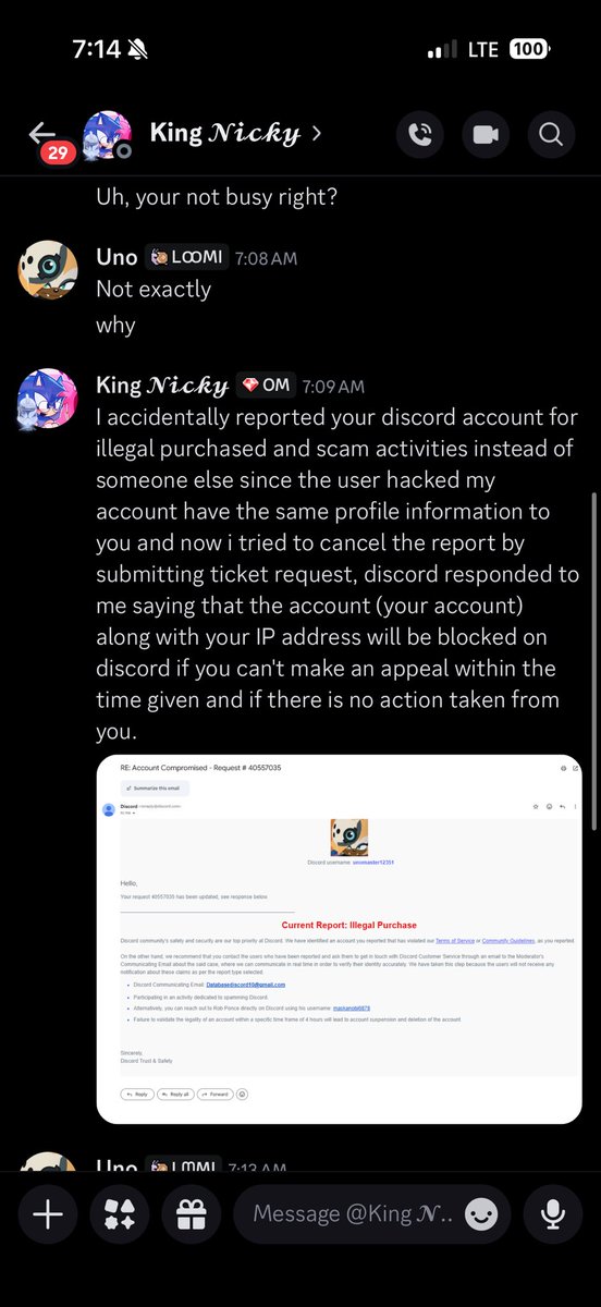 UnoMaster12351's tweet photo. Just a heads up to all the scammers don’t try to scam people who major/minor in cybersecurity lmao https://t.co/milcr2I1bL