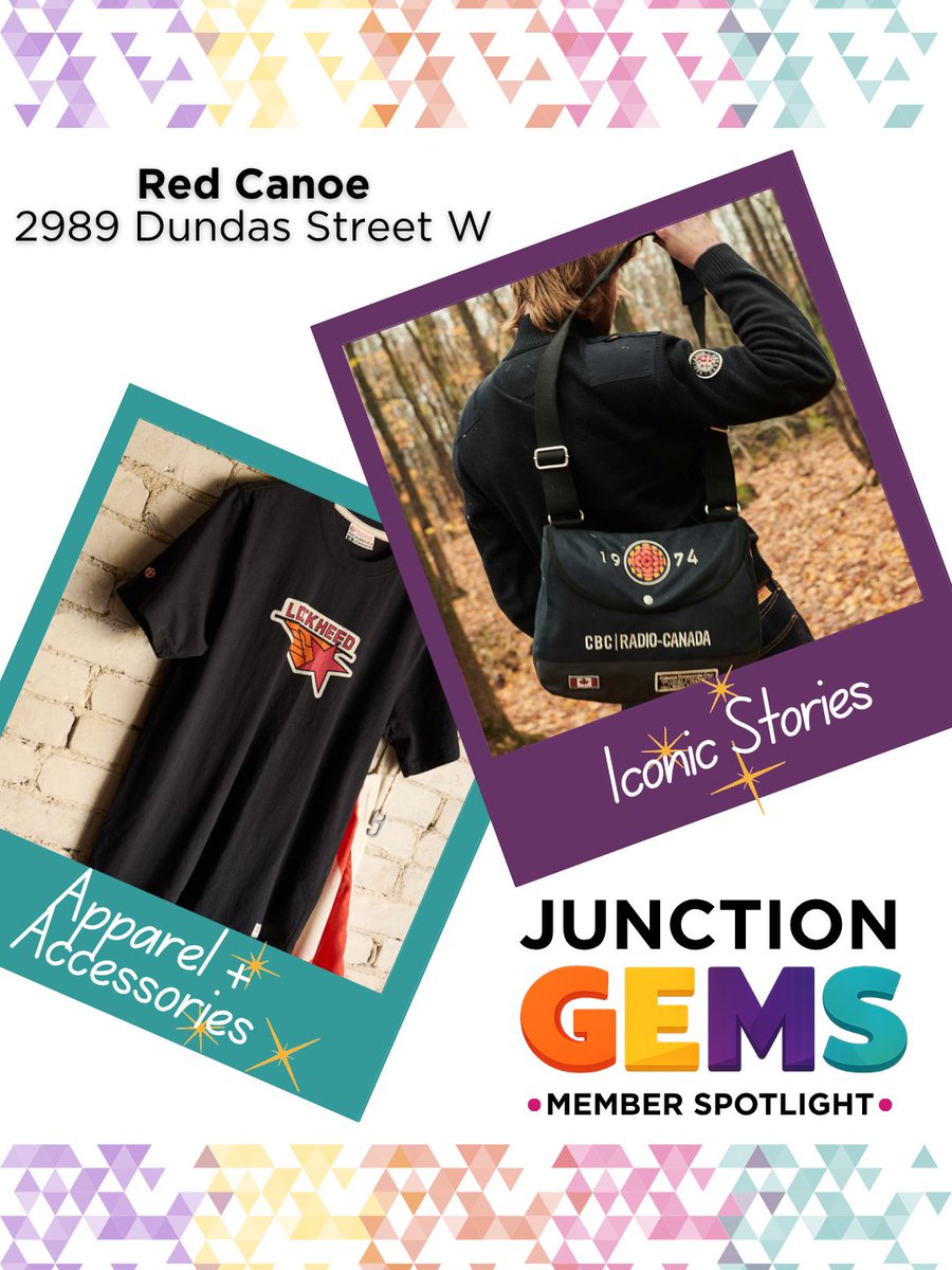 TorontoJunction's tweet photo. ✨ JUNCTION GEM: Red Canoe ✨

Inspired by Canadian aviation, adventure and heritage, Red Canoe creates apparel and accessories that celebrate stories from across North America.

📍 2989 Dundas St W

#JunctionTO #JunctionGems #MemberSpotlight #RedCanoe #ShopLocal #ShopTheJunction https://t.co/Io1cIJsyWf