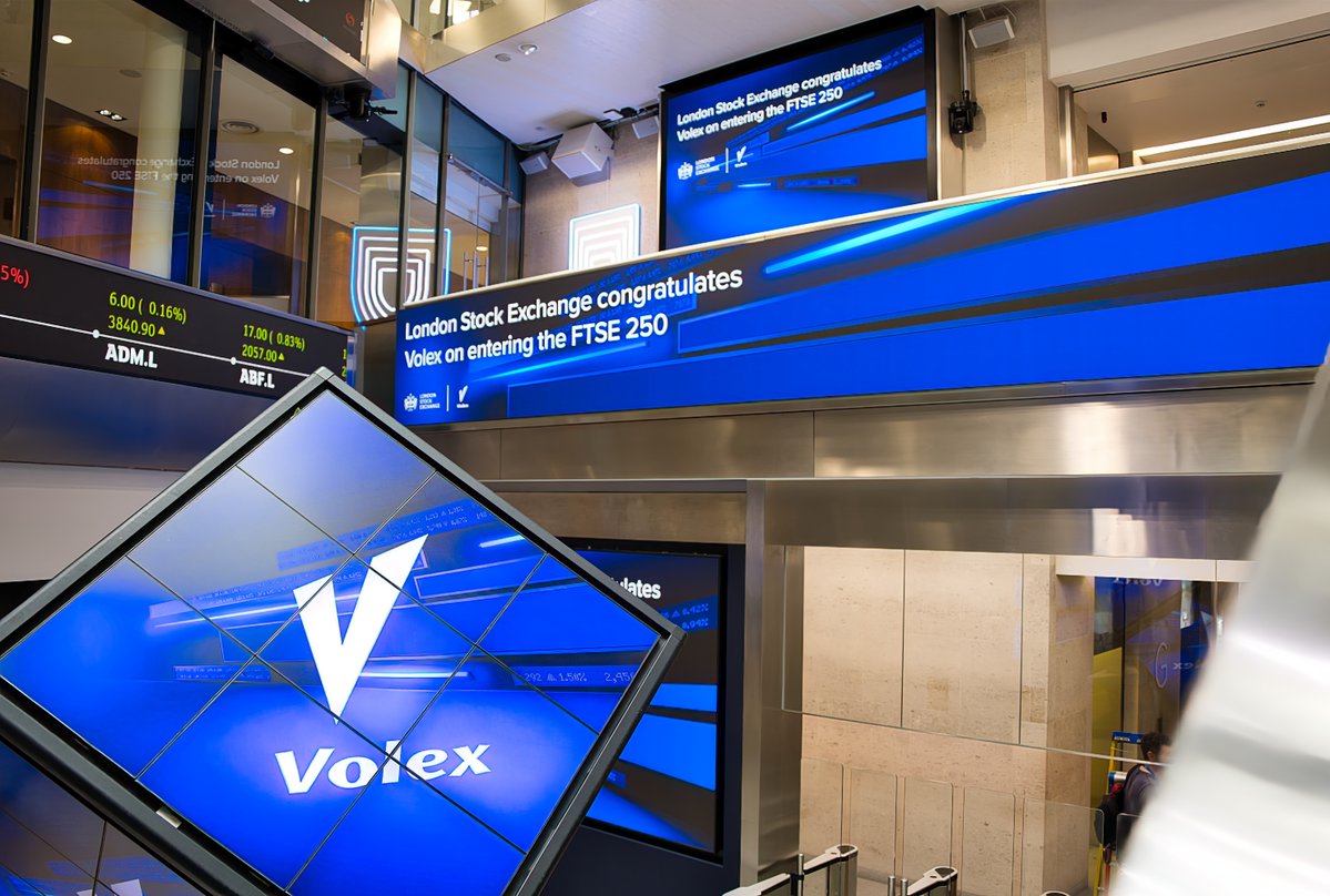 LSEplc's tweet photo. 🎉 Congratulations to Volex on its inclusion in the #FTSE250

Less than two months after moving from AIM to the Main Market, another major milestone for the business.

#MainMarket #CapitalMarkets #LondonStockExchange https://t.co/5mXknEqXfU