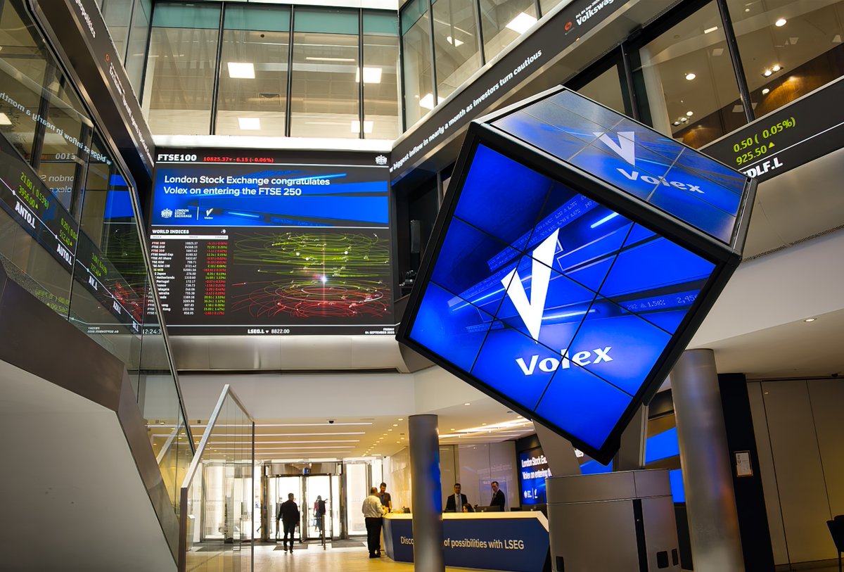 LSEplc's tweet photo. 🎉 Congratulations to Volex on its inclusion in the #FTSE250

Less than two months after moving from AIM to the Main Market, another major milestone for the business.

#MainMarket #CapitalMarkets #LondonStockExchange https://t.co/5mXknEqXfU