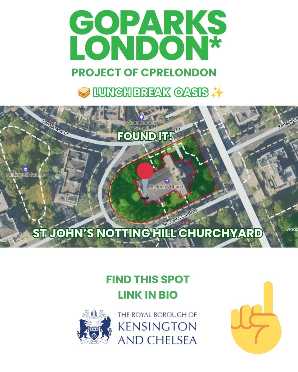 goparkslondon's tweet photo. 🥪 St John's Churchyard a quiet churchyard in Notting Hill.

📍 10 mins from Notting Hill Gate
⛪ Grade II listed church (1845)
🌳 Mature trees, quiet benches

#StJohnsChurchyard #NottingHill #LunchBreak #LondonParks https://t.co/xBC1lWy3MT