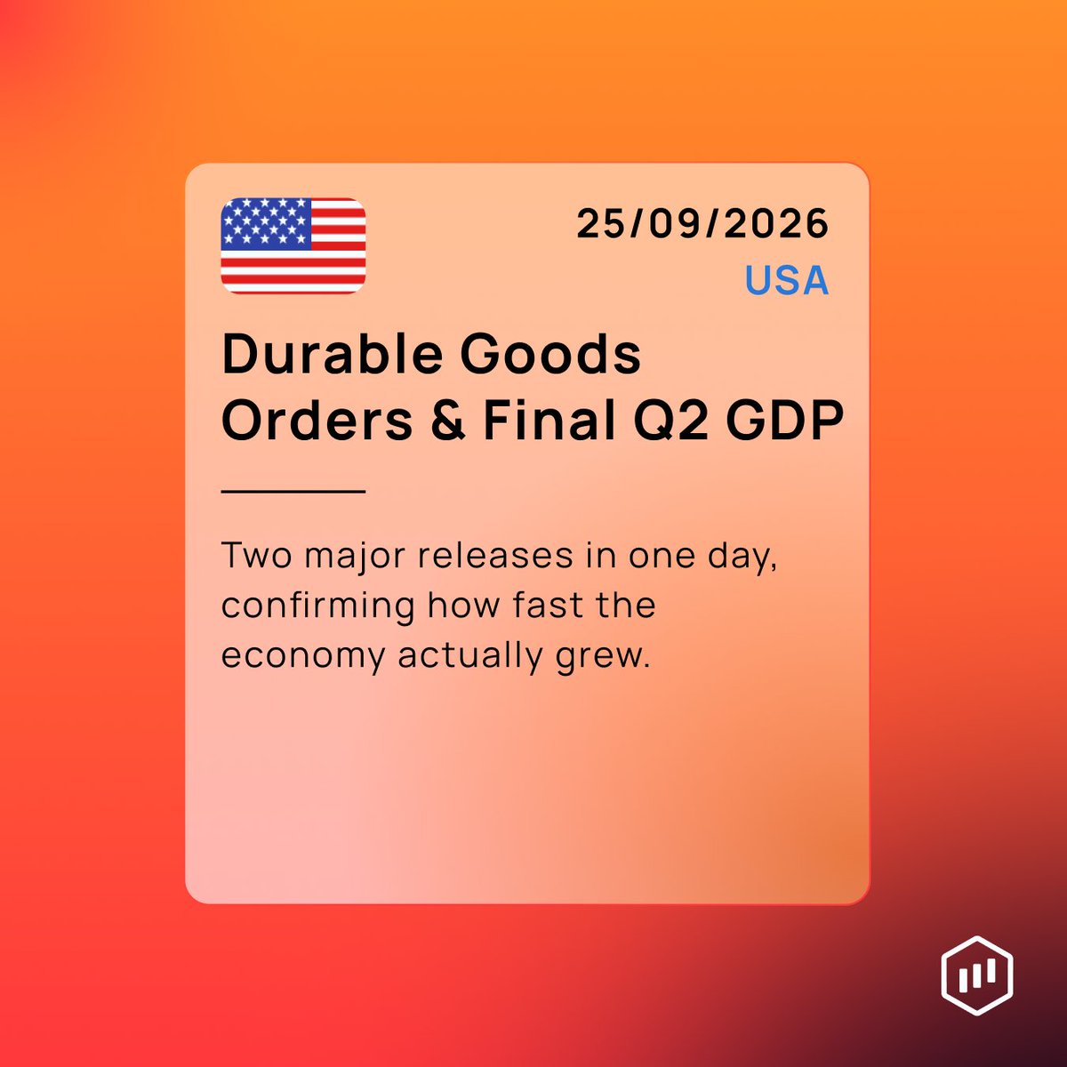 ExpertOption's tweet photo. Three releases build up to Friday this week — PMI data kicks things off Wednesday, GDP and Durable Goods land Thursday, and the Fed's favorite inflation number closes it out.

Mark the dates, stay ready, and trade smart with ExpertOption. https://t.co/RMkq6MlGHX