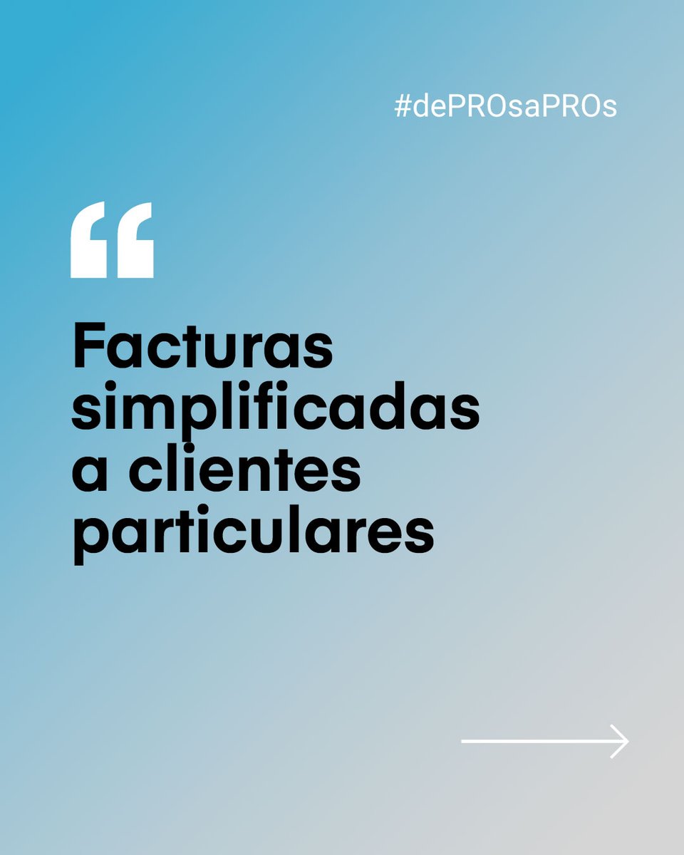 abaqpro's tweet photo. Para emitir #facturas simplificadas ¿es necesario solicitar los datos a clientes particulares? 📋 Nuestro Equipo de Gestores PRO te lo aclara.
👉 https://t.co/yYjJXUTNcc
#Abaq #lagestoríadigitalPRO #gestoría #dePROSaPROS #blogautónomos #autónomos #emprendedores #somosmuyPRO https://t.co/3DPdBheujW