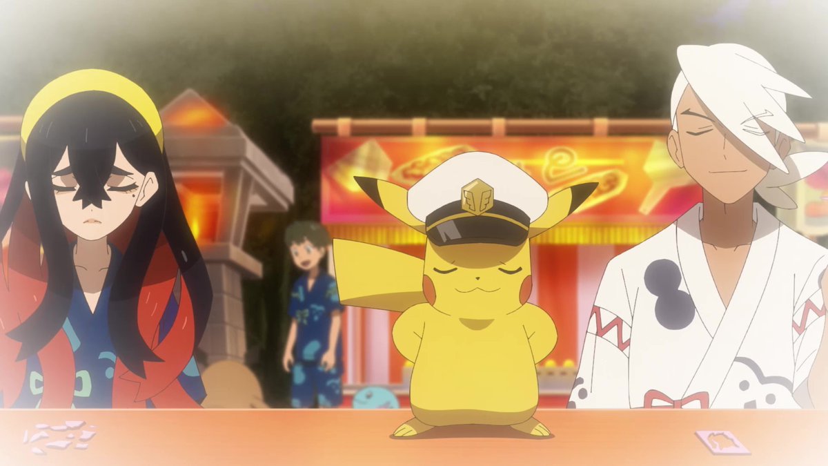 anipoke_PR's tweet photo. △#アニポケ 次回注目ポイント▽

キタカミの里でゼイユと再会！

以前のお祭りの際
フリードとの屋台勝負で
大負けしたことを覚えていたゼイユは…

ライジングボルテッカーズに再戦を申し込む！！ https://t.co/s7CF43t3bV