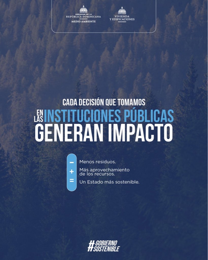 mivedrd's tweet photo. En nuestro Gobierno Sostenible, transformamos residuos en oportunidades.♻️

Las instituciones públicas fortalecemos una gestión más sostenible mediante la implementación de la economía circular y las Compras Verdes, promoviendo un mejor aprovechamiento de los recursos y una gestión responsable de los residuos.

Porque cada decisión que tomamos genera impacto: menos residuos, más aprovechamiento de los recursos y un Estado más sostenible. 

#MIVED #GobiernoSostenible #EconomíaCircular #GestiónPública 
#RDxLaNaturaleza