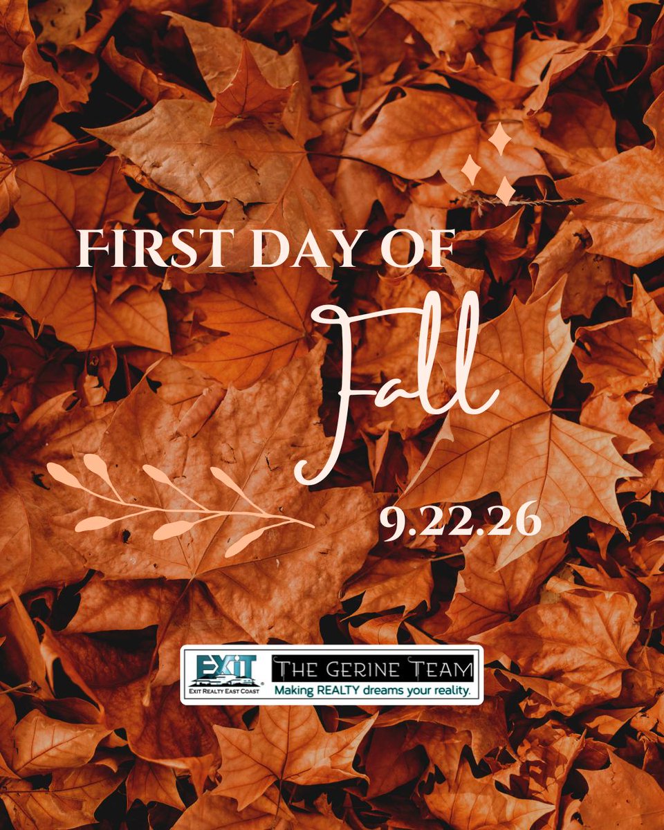 TheGerineTeam's tweet photo. Happy First Day of Fall! π Let The Gerine Team help you find your next NJ home this season. π #NJRealEstate #SellsNJ https://t.co/IvPBy6yXEf