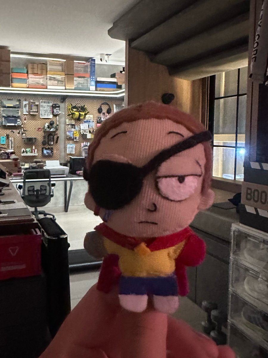 Zoghen_'s tweet photo. evil morty diy plush, added his cloak and gloves https://t.co/2QECCiyDFO