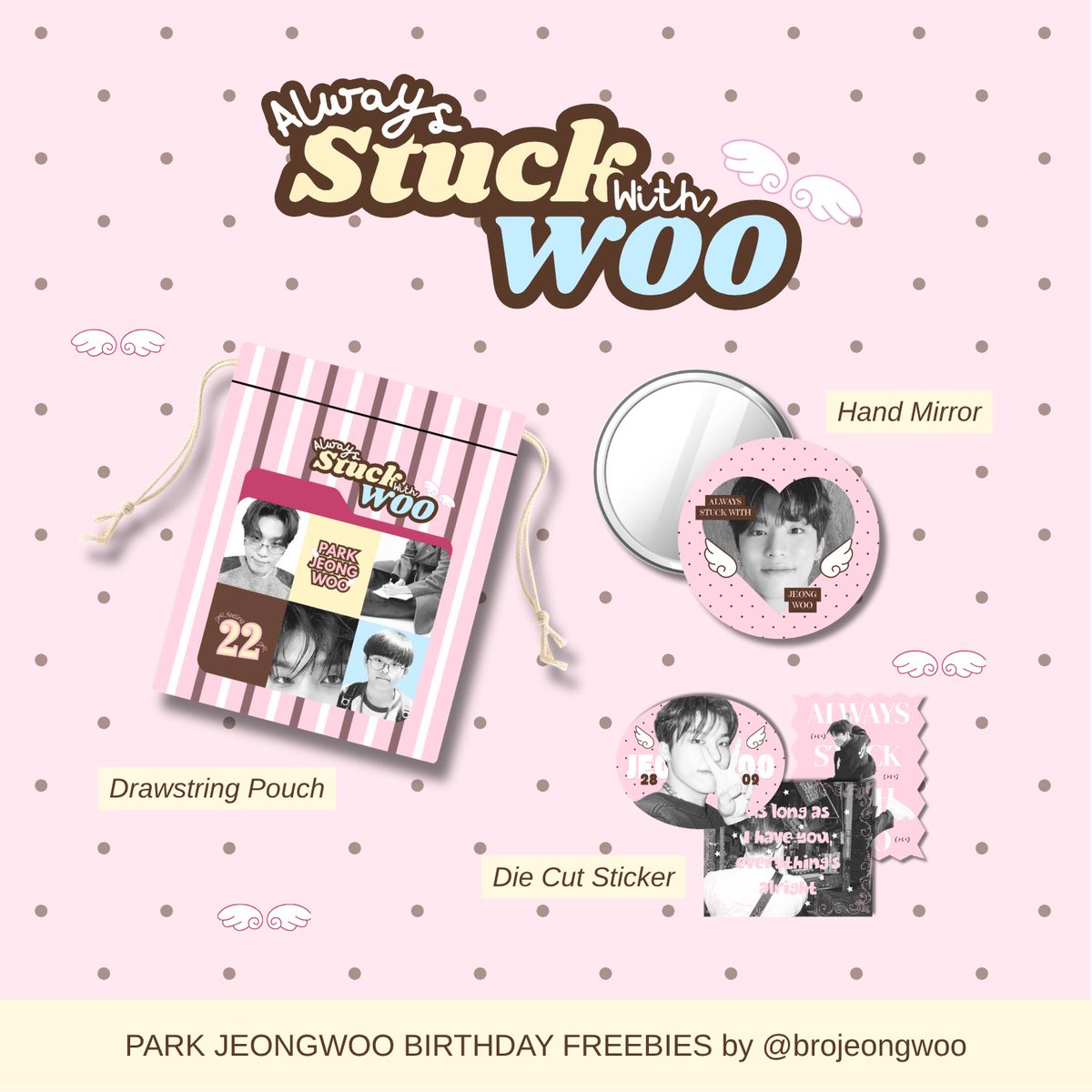 brojeongwoo's tweet photo. ˚₊‧꒰ა 𝒜𝓁𝓌𝒶𝓎𝓈 𝒮𝓉𝓊𝒸𝓀 𝒲𝒾𝓉𝒽 𝒲𝒪𝒪 ໒꒱‧₊˚
#PARKJEONGWOO birthday freebies 
by @brojeongwoo 

how to claim?
—read tnc below👇

Kindly tag me if you get one ໒꒱‧₊˚ https://t.co/PgS33NW5IA