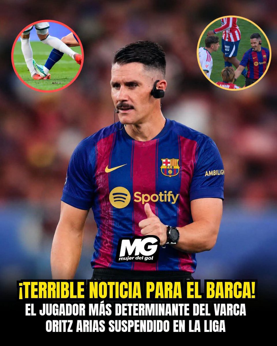 vicens_pons's tweet photo. El Culé Ortiz Arias suspendido tras su actuación en el derbi.🤔🤔 https://t.co/LoXzA3P8qL