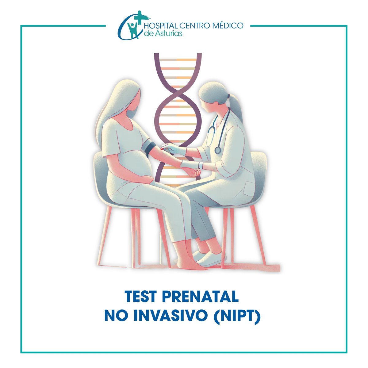 CMedicoAsturias's tweet photo. 🤰El NIPT analiza ADN fetal en sangre materna para estimar el riesgo de alteraciones cromosómicas. Puede realizarse desde la semana 11 y no supone riesgo para el bebé. Es un cribado, no diagnóstico.
Modalidades desde 360 € en el Servicio de Genética del HCMA.
#NIPT #Embarazo https://t.co/GklDzrnCqE
