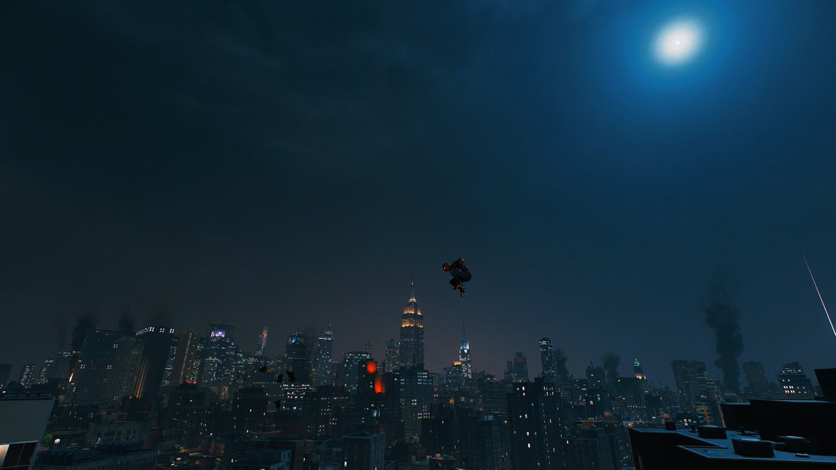 amuka's tweet photo. いい感じのスクショが撮れてふふーんとなるゲーム
#spiderman 
#ps5 https://t.co/jn68uy9KjN