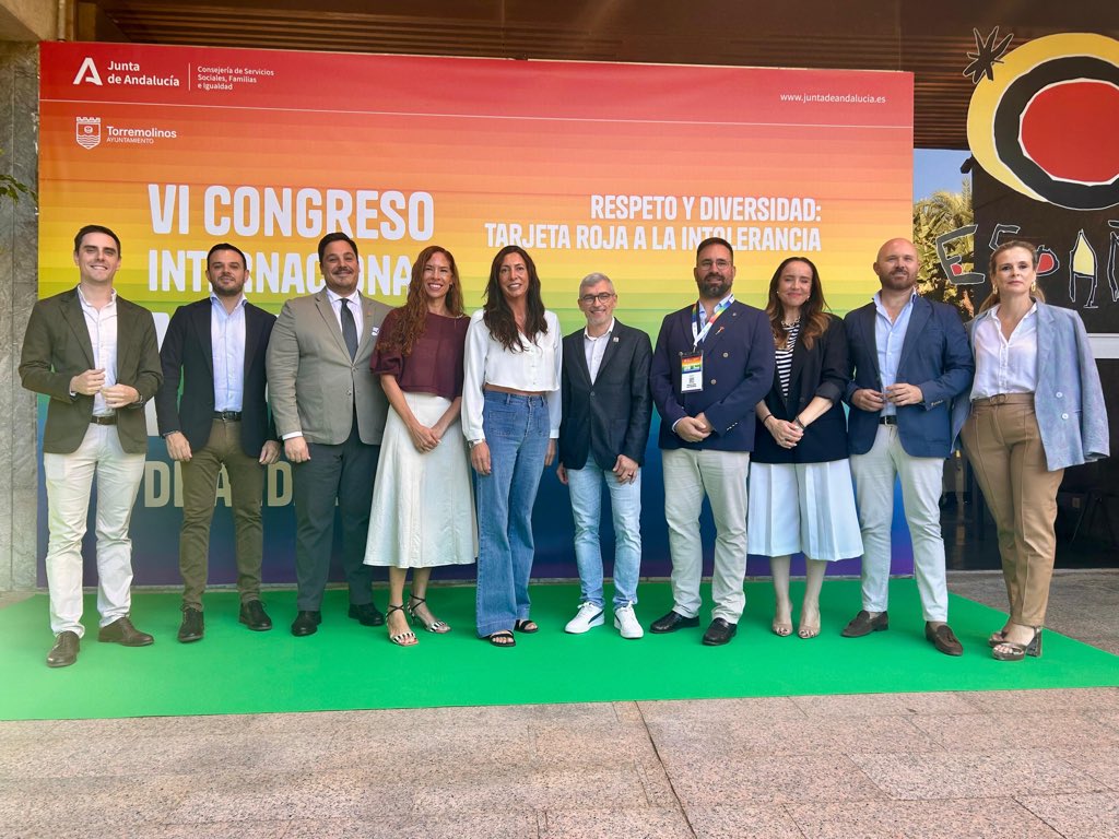 loleslopez's tweet photo. 🌈Comienza el #VICongresoLGTBIDeAndalucía. Un encuentro para escuchar, compartir y seguir avanzando de la mano del colectivo

Este año, con la mirada puesta en la educación, el deporte y las personas intersex

Avancemos juntos para vivir en una tierra libre, igualitaria y diversa https://t.co/5va0SR4mck
