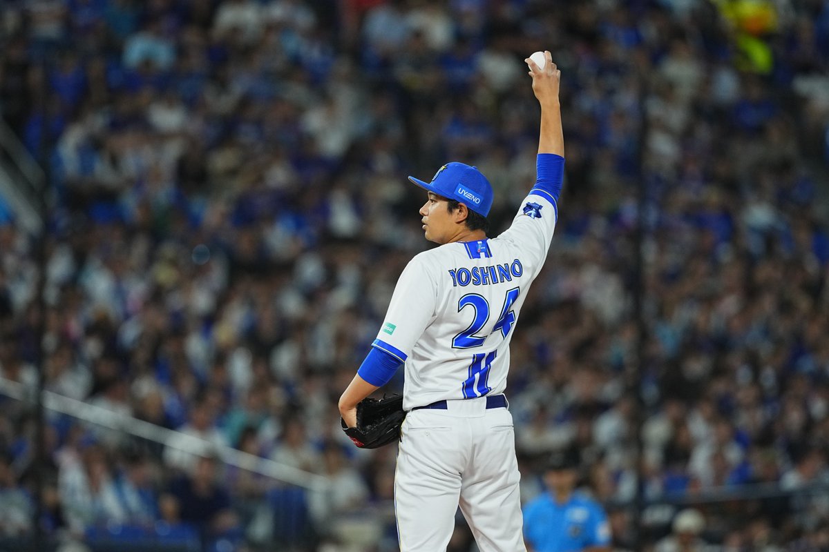 ydb_yokohama's tweet photo. 6回を #若松尚輝 選手、7回を #吉野光樹 選手が無失点で繋ぐナイスリレー✨
相手打線をゼロで封じ込め、試合の主導権を渡さない💪

7回表
DB 7 - 3 D

#限界のその先へ
#baystars https://t.co/GUYDb2uA5p