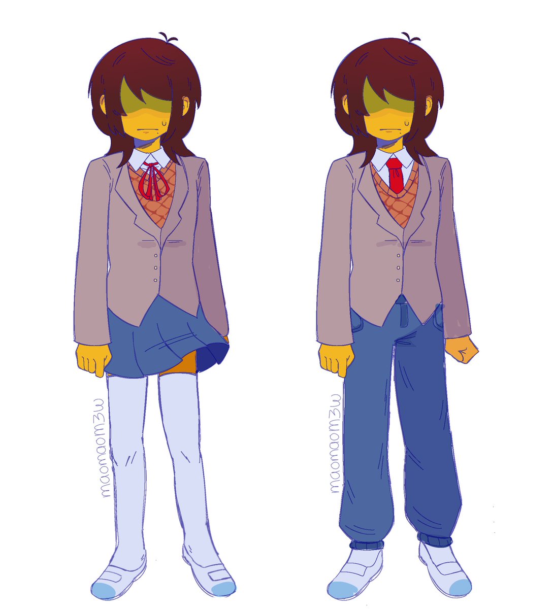 maomaom3w's tweet photo. what a peculiar outfits #Deltarune https://t.co/0eTnEvmZHd