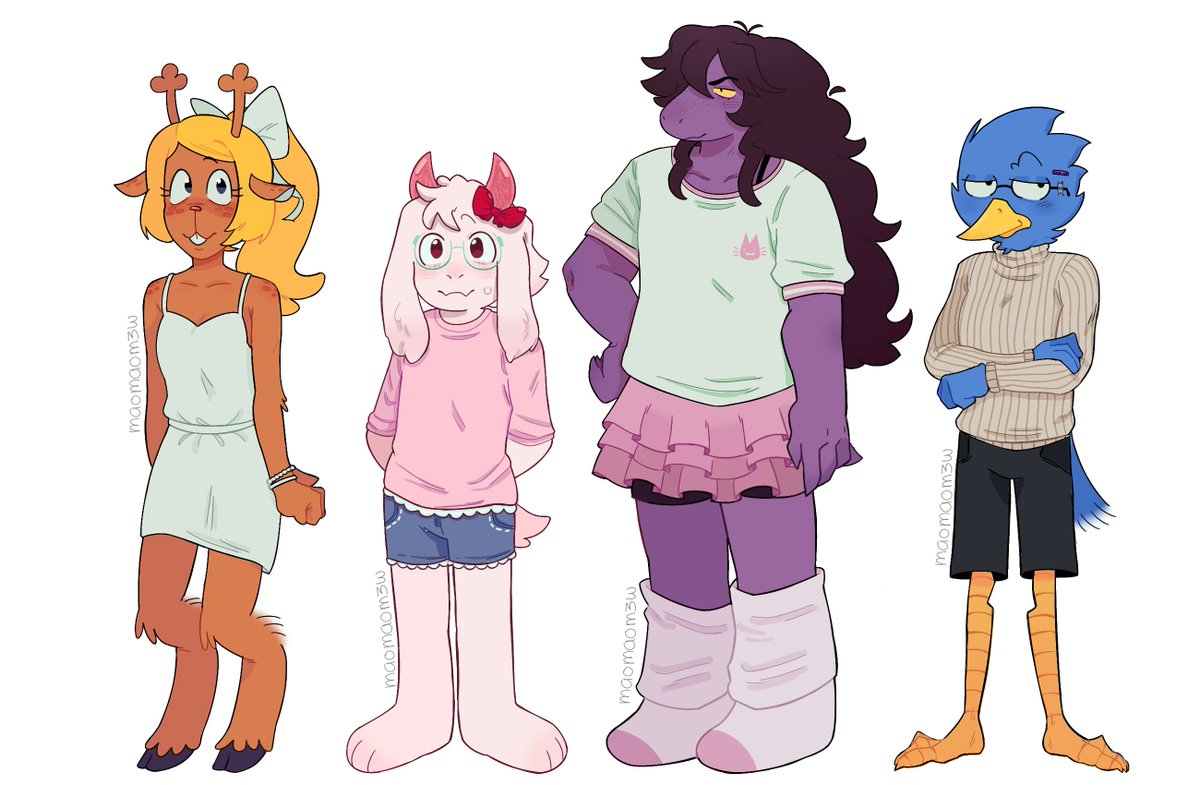 maomaom3w's tweet photo. what a peculiar outfits #Deltarune https://t.co/0eTnEvmZHd