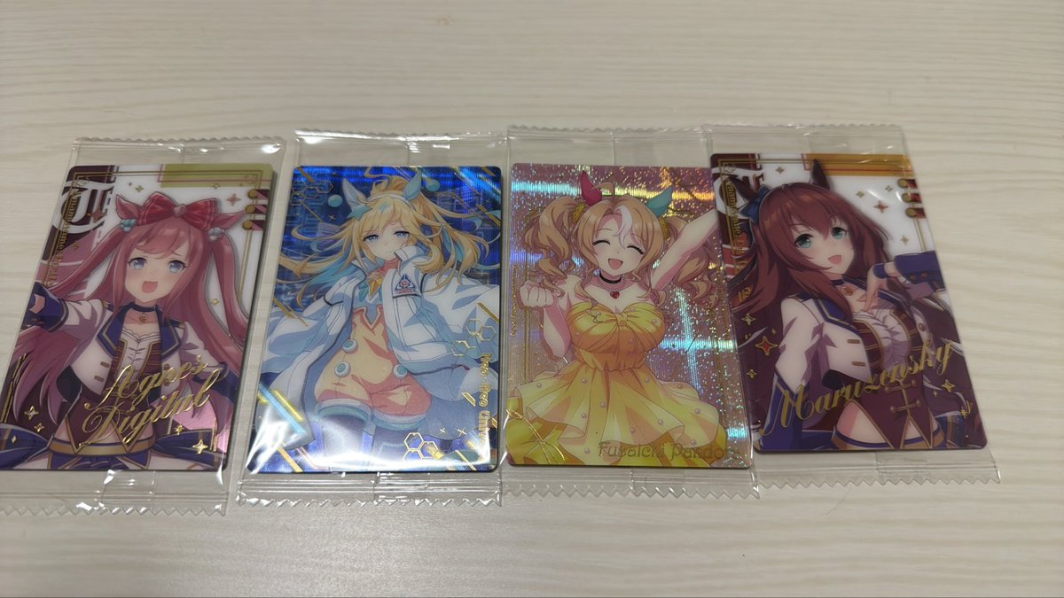 m_567_'s tweet photo. ウマ娘　ウエハース　交換

【求】ゴール���シチー>>ナイスネイチャ、ダイタクヘリオス

【譲】画像

郵送希望です https://t.co/uLSKskbix8
