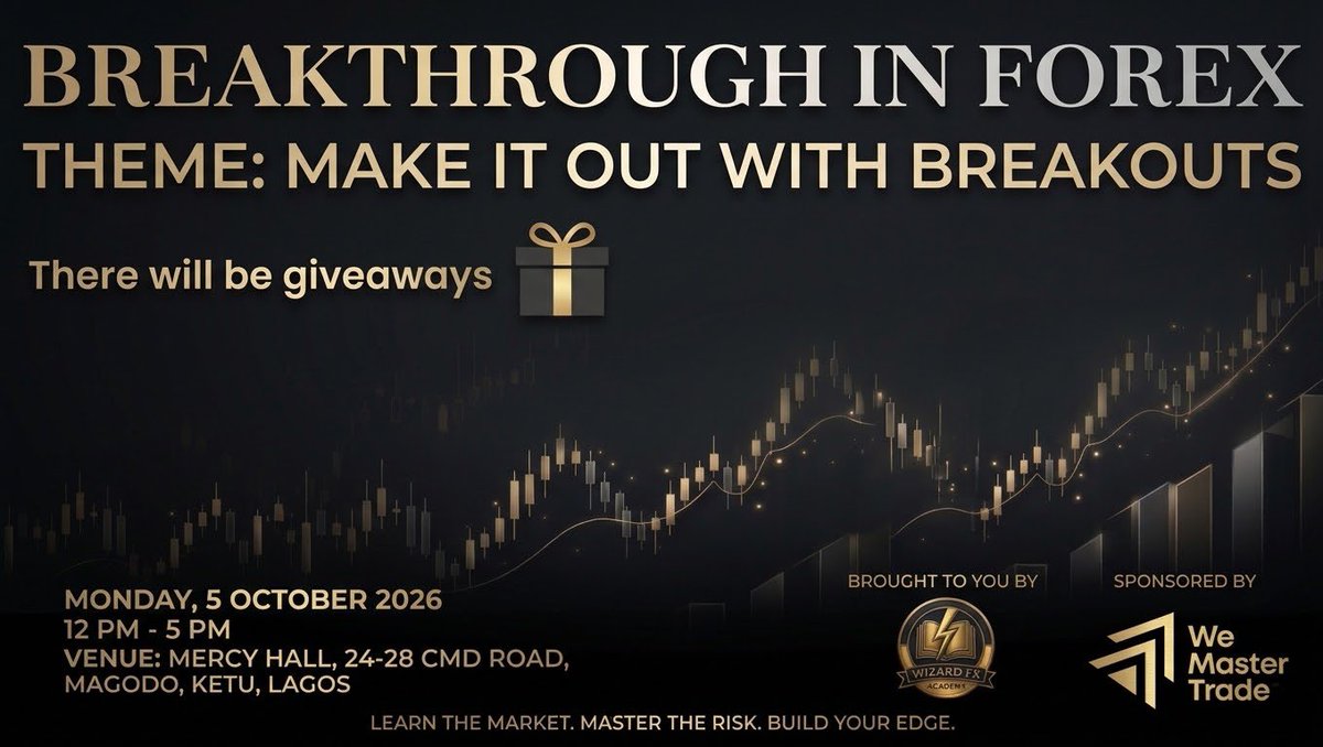 Kayturner_x's tweet photo. Breakthrough in Forex: Master Breakout Strategies &amp; Risk Control.

Join our physical trading workshop powered by We Master Trade.

⚠️ Limited Spots: Only 250–300 seats available!
 * 🎁 Bonus: Live giveaways

Comment or DM to reserve your spot! https://t.co/cAGmjt8jVF