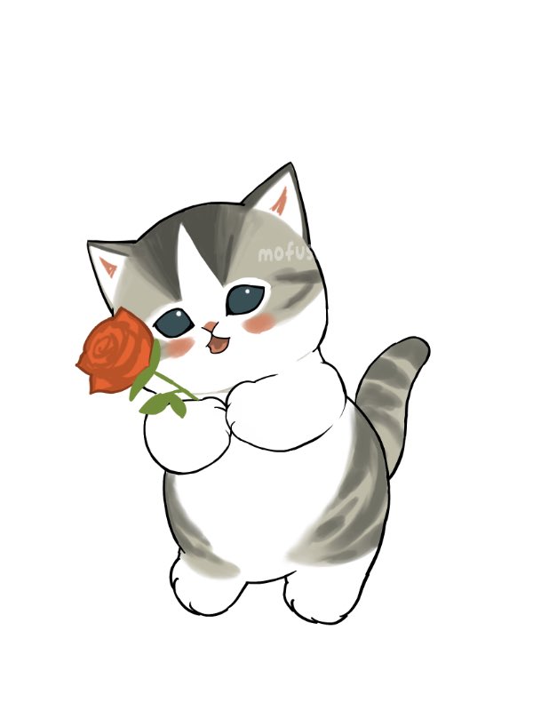 mofu_sand's tweet photo. 受け取ってー！🌹……あっ https://t.co/oCvQWO3tuk
