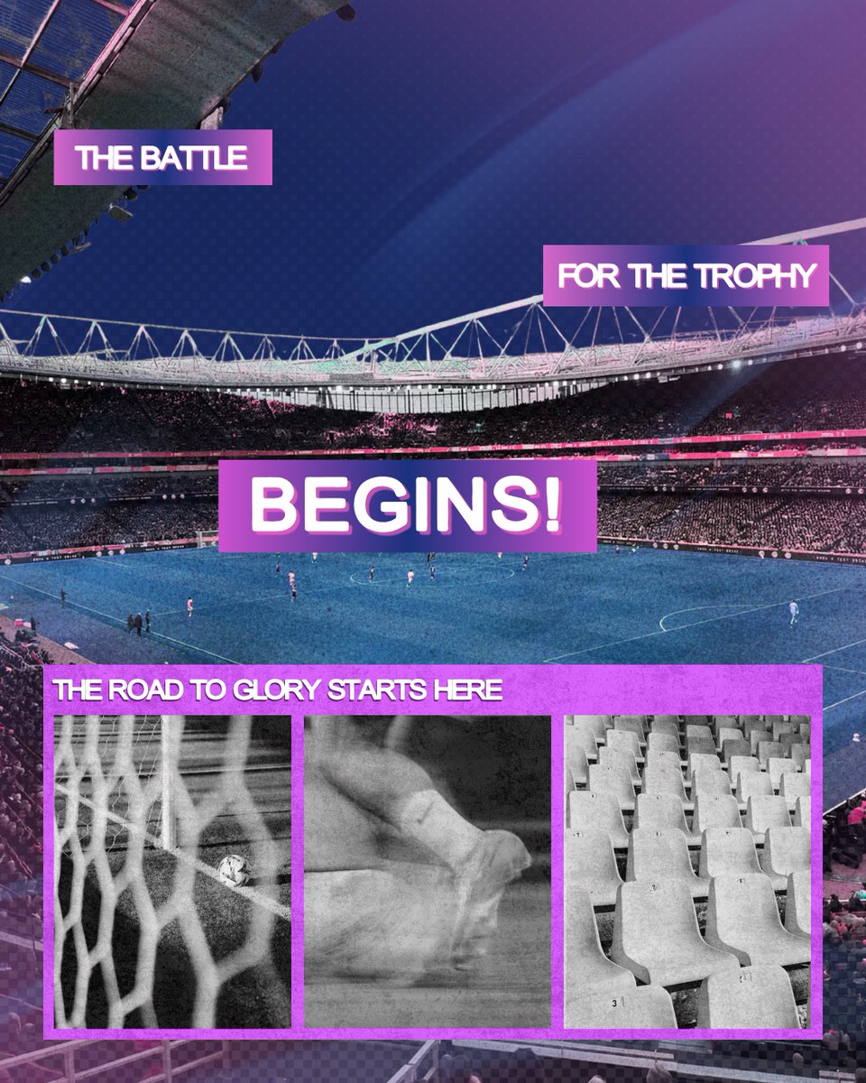 road_2_glory's tweet photo. The whistle is about to blow.  

From the first kick to the final night, only one goal remains.  

𝗧𝗵𝗲 𝗯𝗮𝘁𝘁𝗹𝗲 𝗳𝗼𝗿 𝘁𝗵𝗲 𝘁𝗿𝗼𝗽𝗵𝘆 𝗯𝗲𝗴𝗶𝗻𝘀.

#RoadToGlory https://t.co/Gbk4st6cVe