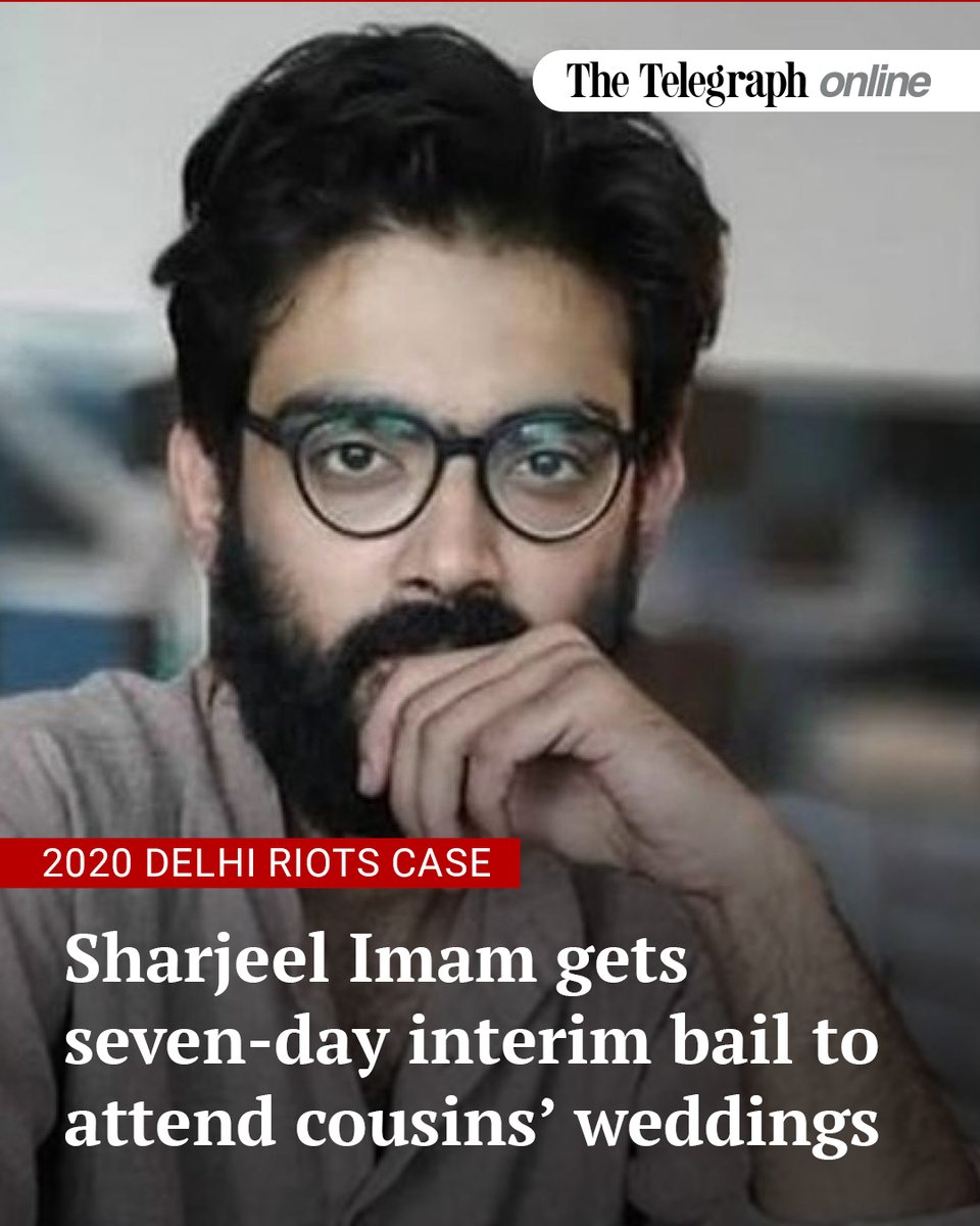 ttindia's tweet photo. Sharjeel Imam will be on bail from October 4 to October 10 

https://t.co/m54B1dD4ty https://t.co/h0c5MmNLFK