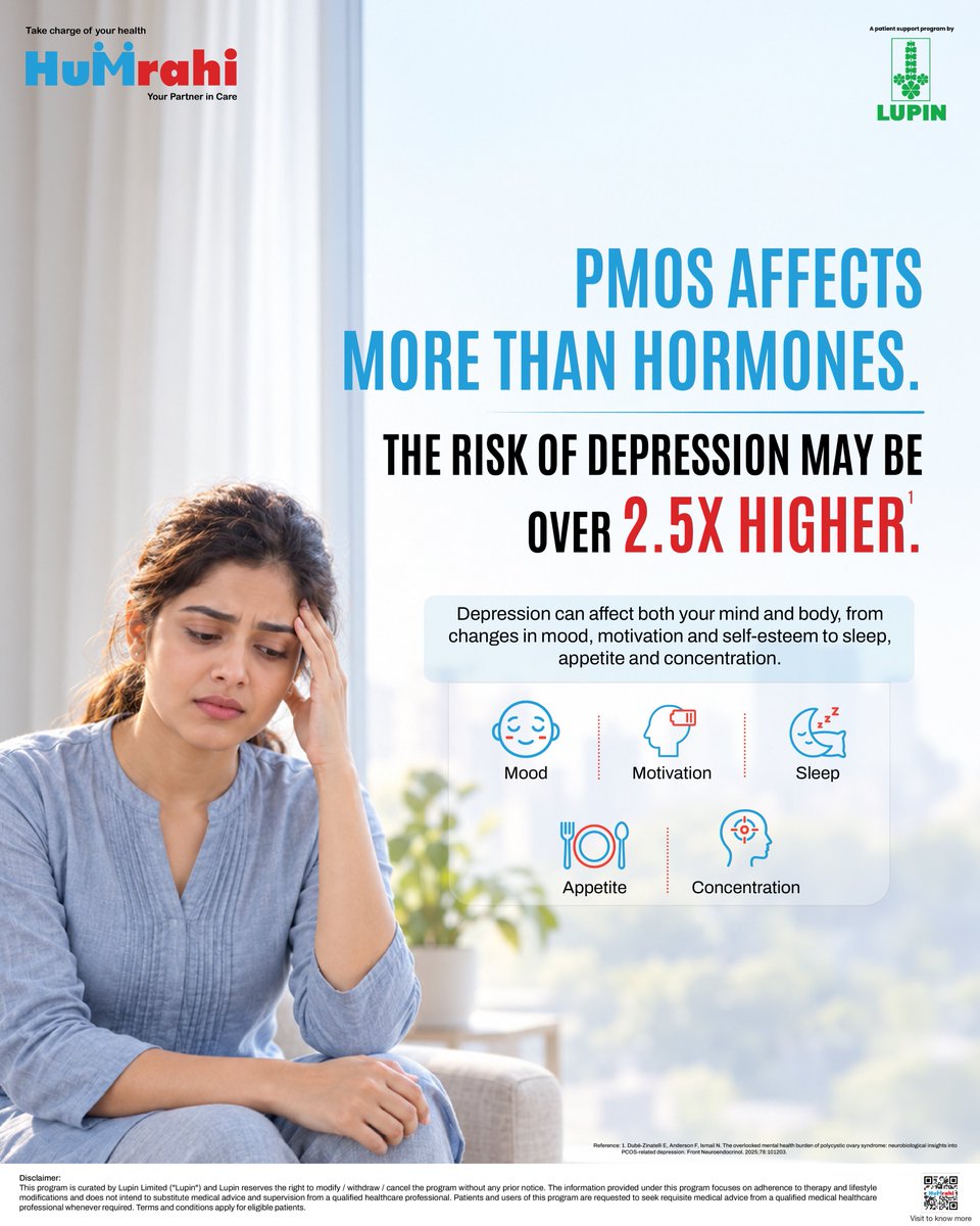 HumrahiCare's tweet photo. It’s not always just a bad day.
PMOS can affect more than physical well-being, impacting mood, motivation, sleep and concentration too.

This PMOS Awareness Month, pay attention to the changes, with Humrahi, your partner in care.🤝

🔗Link in bio | 📞Call: 7808777777

#Humrahi https://t.co/m6Cd9G0ILx